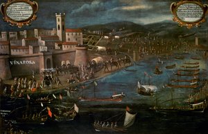 ビナロスのグラオにあるムーア船 作： Spanish School