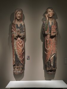 カスティーリャとレオンの王国、1250年から1275年頃の嘆きの聖ヨハネと喪の聖母 作： Spanish School