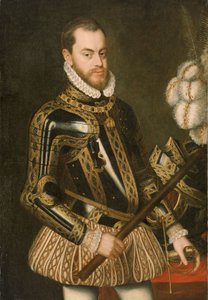 スペイン・フィリップ2世（1527-1598） 作： Spanish School