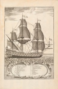 Lart desArmées Navalesのプレート3、ポールホステ作、レオン、1727 作： Spanish School