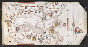 Jaume Olives による Portolan Chart 作： Spanish School