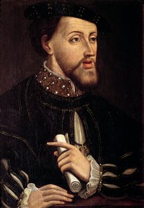 シャルル5世（1500-1558）の肖像 ドイツ皇帝 スペイン派の絵画16世紀 作： Spanish School