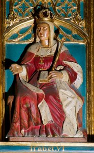 カトリック教徒と呼ばれるイザベラ1世（1451-1504）の肖像 作： Spanish School
