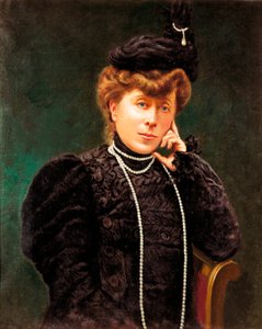 マリア・デル・カルメン・ビジャエルモサ公爵夫人の肖像（1815-1905年）。匿名の絵画。19世紀末。 作： Spanish School