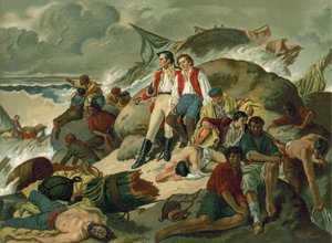 1805年のトラファルガーの戦いの難破した生存者