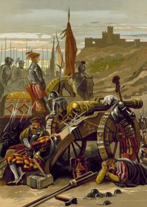 ガエータの包囲、イタリア 作： Spanish School