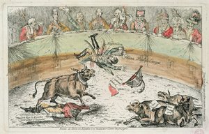 スペインの雄牛、ジョセフボナパルトの風刺画、スペイン王、1809