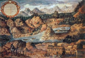 1524年のグアテマラ征服（パネルに油彩） 作： Spanish School