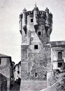 1480年頃にサラマンカのメノレス広場に建てられた「鍵持ちの塔」。 作： Spanish School