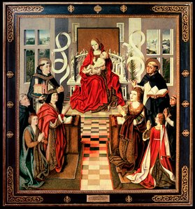 カトリック王の聖母、1490年頃（パネルに油彩）（詳細は161527と3947を参照） 作： Spanish School