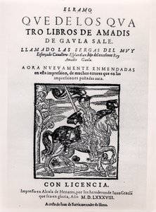 アマディスデガウラのタイトルページ、1588年 作： Spanish School