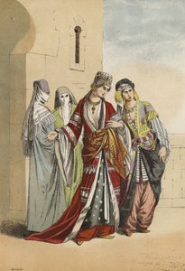トルコのスルタナと王女、奴隷、中世 作： Spanish School