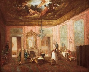 バレンシアの城の内部からの眺め。匿名の絵画。19世紀。バレンシアサン・ピオ5世美術博物館。