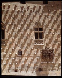ゴシック様式のファサードの眺め（1493-1517年 作： Spanish School