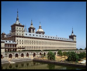 修道院とロイヤルシートの眺め 作： Spanish School