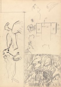 黄金の子牛の洞窟: ツリーハウス、動物、平面図の研究 作： Spencer Frederick Gore