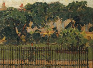 公園の手すり、モーニングトンクレセント 作： Spencer Frederick Gore