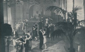 地下の喜びのホールでのダンス、歌、夕食、c1935