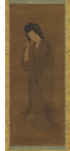 女性の立ち姿 作： Spurious signature of Yuan Qian