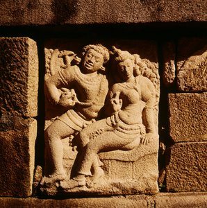 イスルムニヤでのミスナ夫婦の救済 作： Sri Lankan School