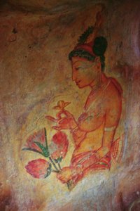 岩の要塞からのクラウドダムセル（詳細） 作： Sri Lankan School