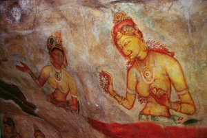 岩の要塞からのクラウドダムセル（詳細） 作： Sri Lankan School