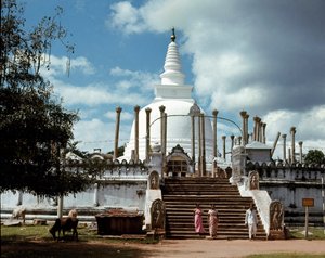 トゥパラマヤ・ダゴバの眺め 作： Sri Lankan School