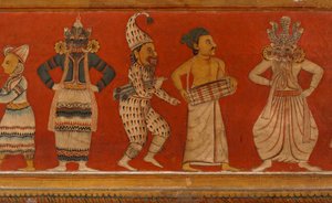 デヒワラ、サブダーラマ寺院のイメージハウスの壁画（壁画） 作： Sri Lankan School