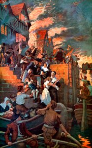 1666年のロンドンの大火、c1920