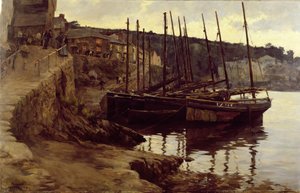 係留地にて 作： Stanhope Alexander Forbes