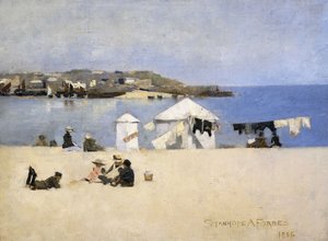 セントアイブスのビーチの子供たち 作： Stanhope Alexander Forbes