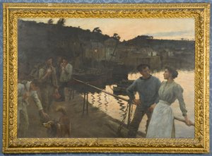 ホームアロング、イブニング 作： Stanhope Alexander Forbes