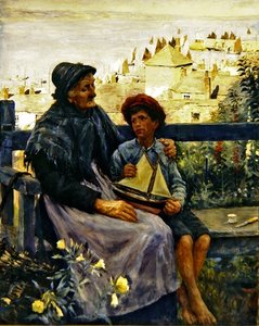 海の子」（油彩・キャンバス） 作： Stanhope Alexander Forbes