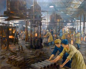 軍需品の女の子 作： Stanhope Forbes
