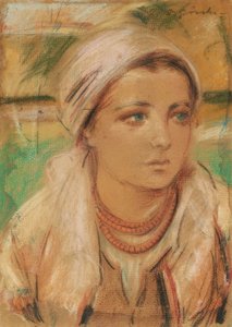 クラクフ 頭巾をかぶった少女 作： 