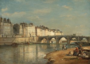 トゥルネル橋、パリ、1​​862 年。