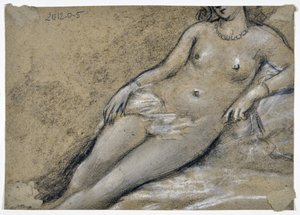 女研究（デッサン） 作： Stanislas Torrents y de Amat