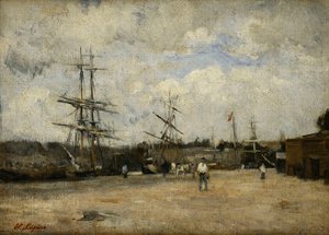 ルーアン港。ルーアン港 作： Stanislas Victor Edouard Lepine