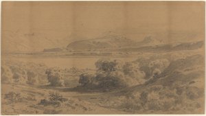 山の湖のパノラマ 作： Stanislaus Graf von Kalckreuth