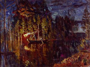 1916年春の夜の槍釣り 作： Stanislav Julianovic Zukovskij