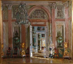 1917年、クスコボ宮殿の大前庭 作： Stanislav Julianovic Zukovskij