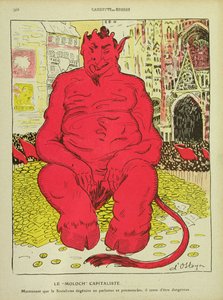 1910年8月27日、LAssiette au Beurre出身の資本家モロク 作： Stanislav Ostoja Chrostovski