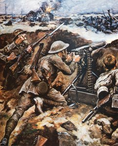 第一次ソンムの戦い(カラーリトグラフ)