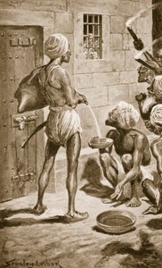ブラックホール、オールドフォートウィリアム、1756年6月18日、「ハチソンの歴史」のイラスト、c.1910