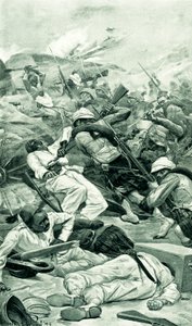 テルエルケビールの戦いで要塞を襲撃する高地人