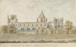 バートンアポントレント修道院：水彩画、1794年