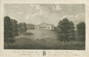 キャンウェルホール：彫刻、1797年 作： Stebbing Shaw