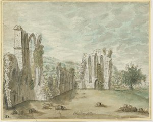 クロックスデン修道院：水彩画、nd [1762-1802]（絵画）