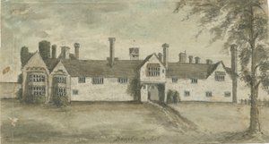 ドレイトンバセット-「ドレイトンマナー」：水彩画、nd [1789]