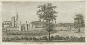 ハムストール・リッドウェア-教会とマナーハウス：彫刻、nd [1762-1802]（印刷） 作： Stebbing Shaw